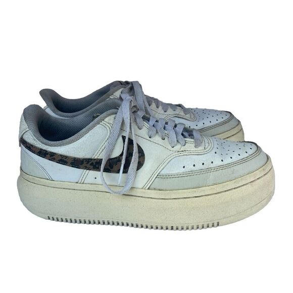 Nike Shoes - US 9.5 Women's Nike Court Vision Alta Platform Leopard White Shoes DO2791-100